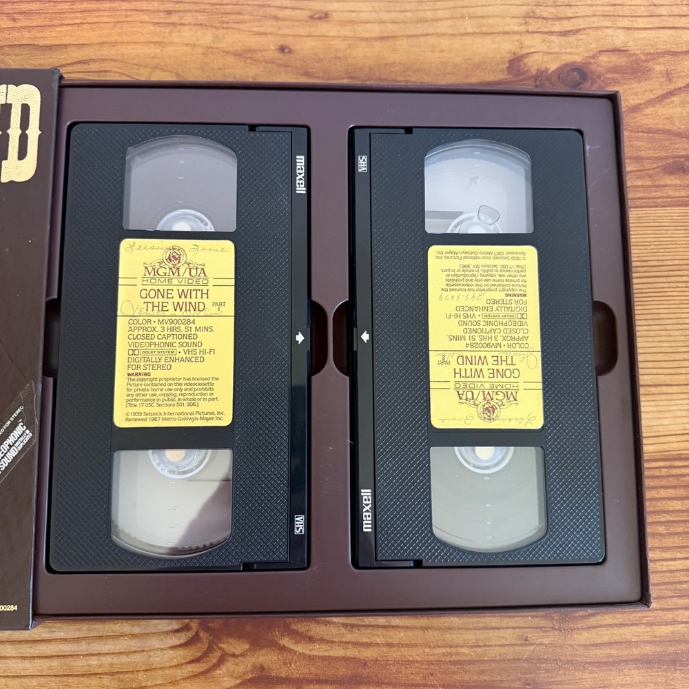 Gone With the Wind VHS Set MGM UA Home Video Classic Film Collection - Picture 2 of 5